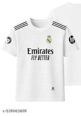 White Real madrid jersey men | plain white jersey football